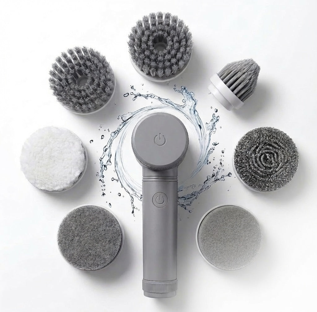 ShineLab Spin Pro – Cepillo Eléctrico Giratorio con Diferentes Cabezales